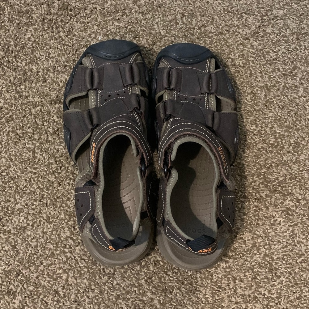 Crocs Swiftwater Fisherman Sandals Brown Men’s 10
